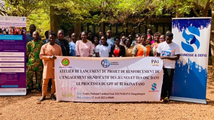 Projet : Le GFF à l’initiative d’une plateforme réunissant les jeunes et les OSC au Burkina Faso